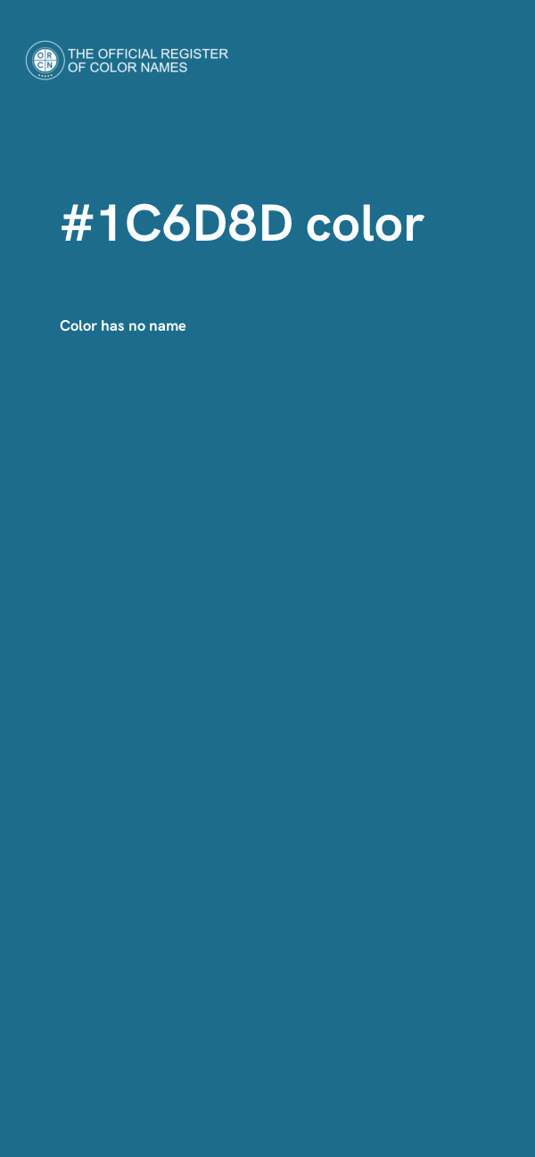 #1C6D8D color image