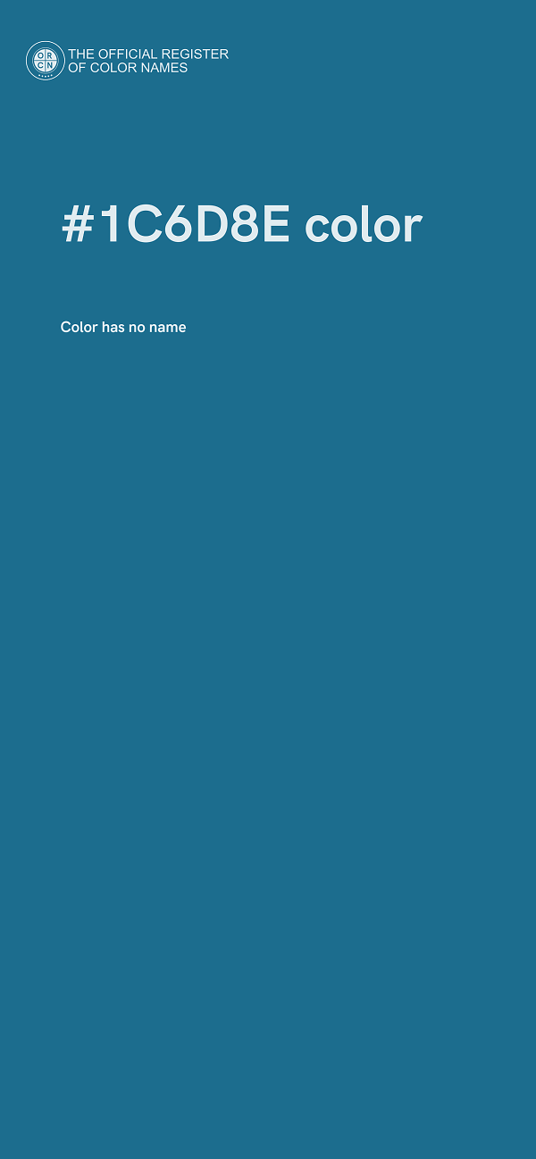#1C6D8E color image