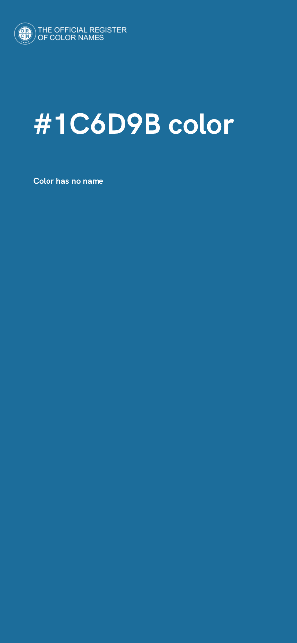 #1C6D9B color image