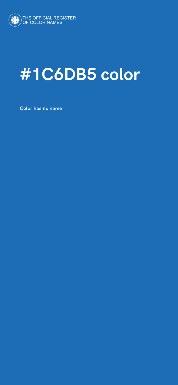 #1C6DB5 color image