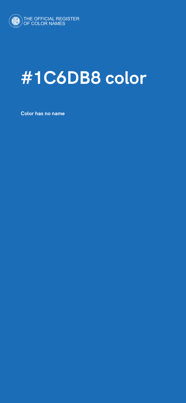 #1C6DB8 color image