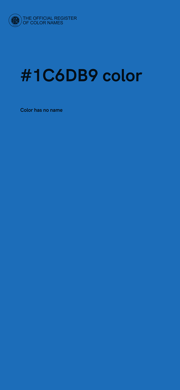 #1C6DB9 color image