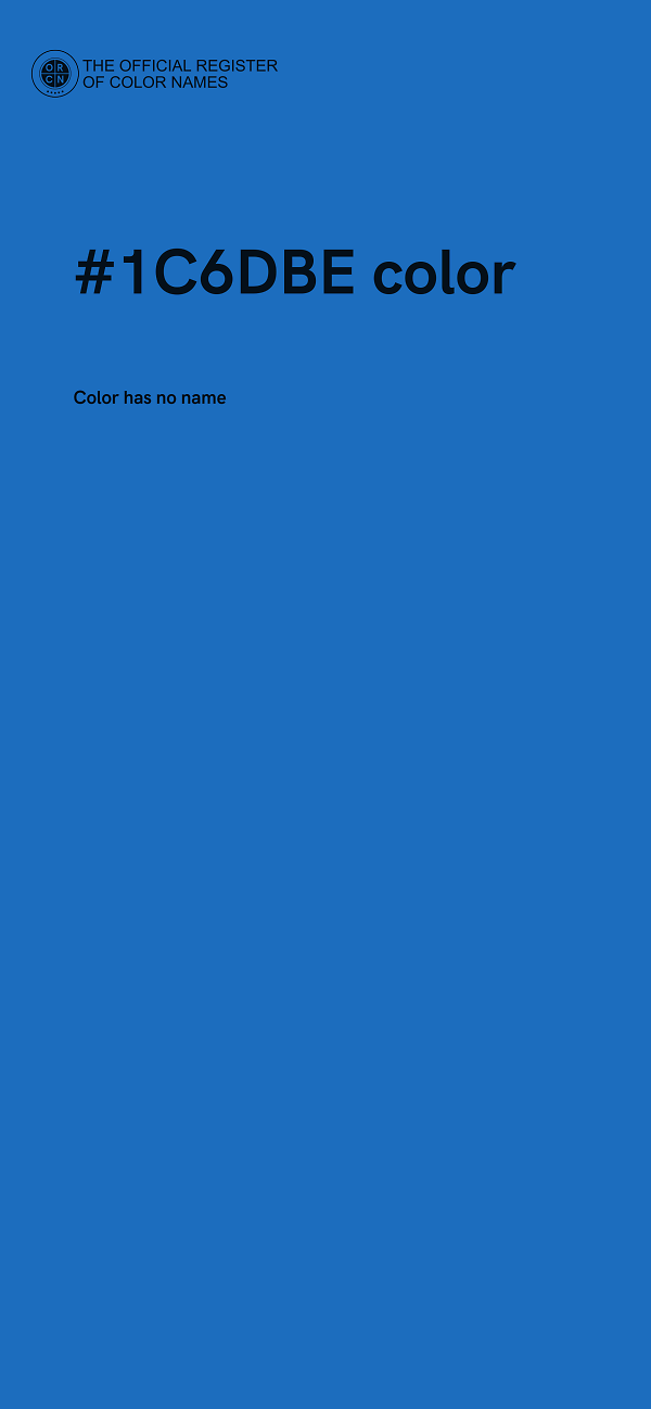 #1C6DBE color image
