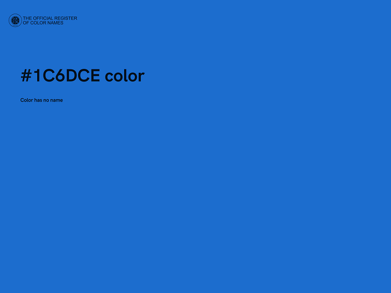 #1C6DCE color image