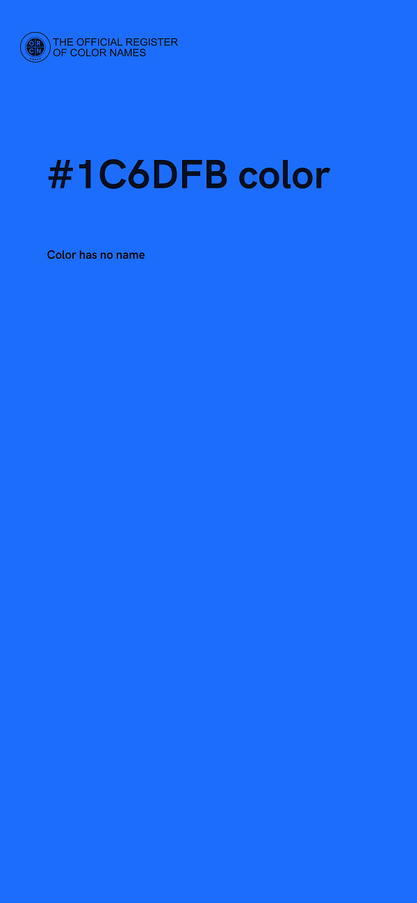 #1C6DFB color image