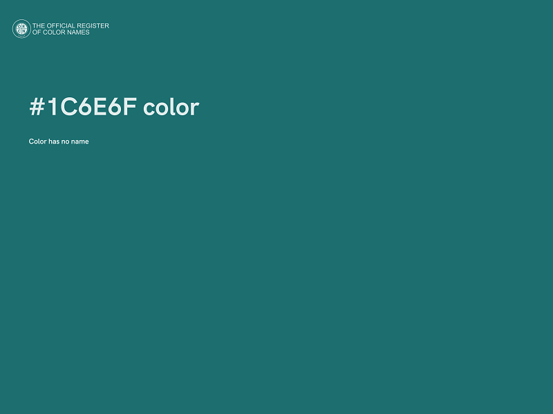 #1C6E6F color image