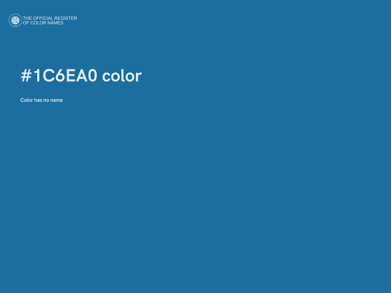 #1C6EA0 color image