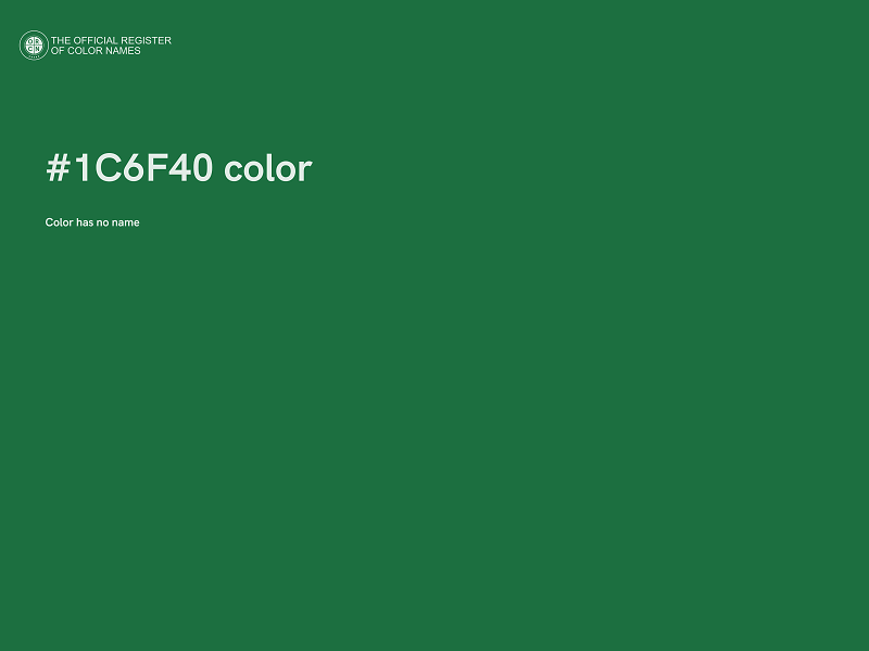 #1C6F40 color image