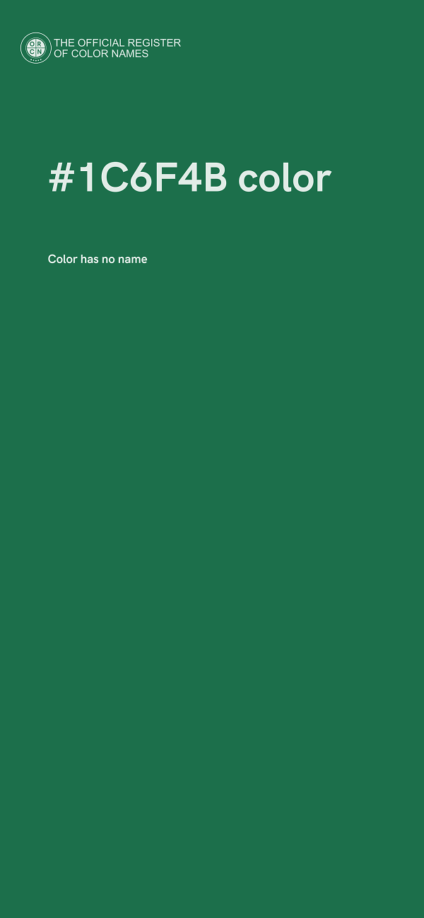 #1C6F4B color image