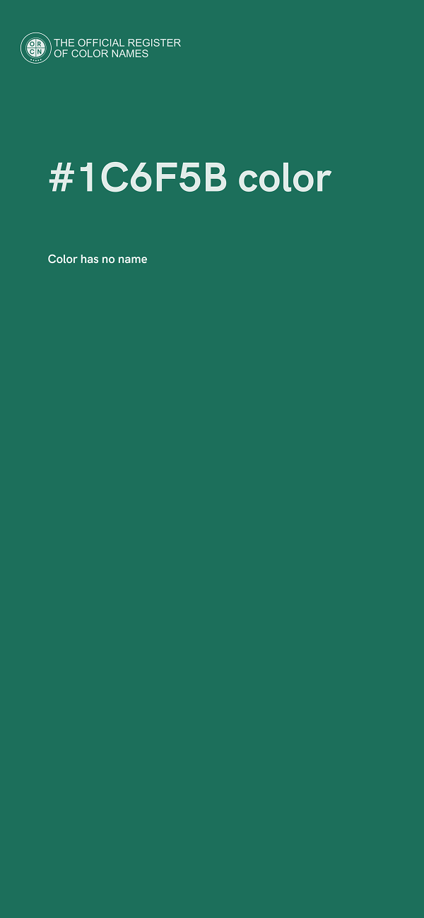 #1C6F5B color image