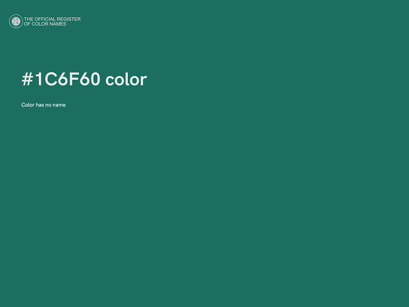 #1C6F60 color image