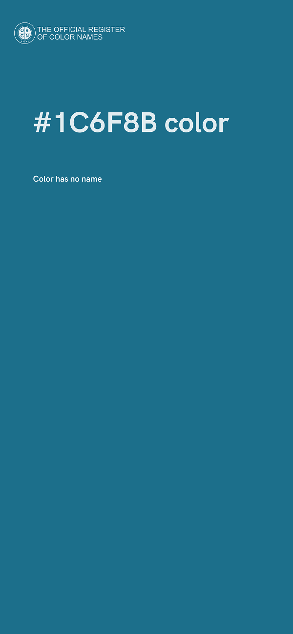 #1C6F8B color image