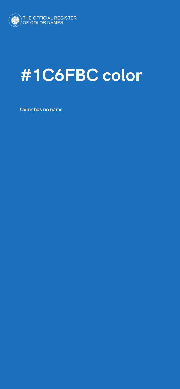 #1C6FBC color image