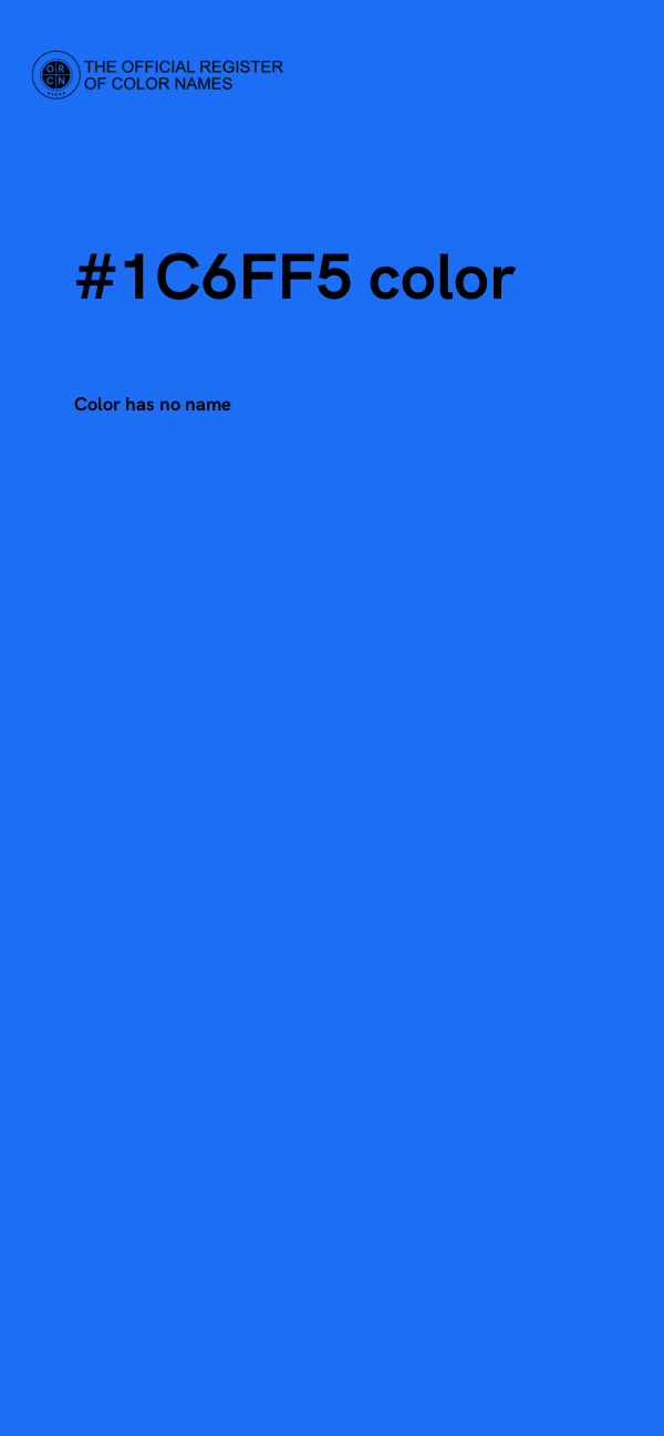 #1C6FF5 color image