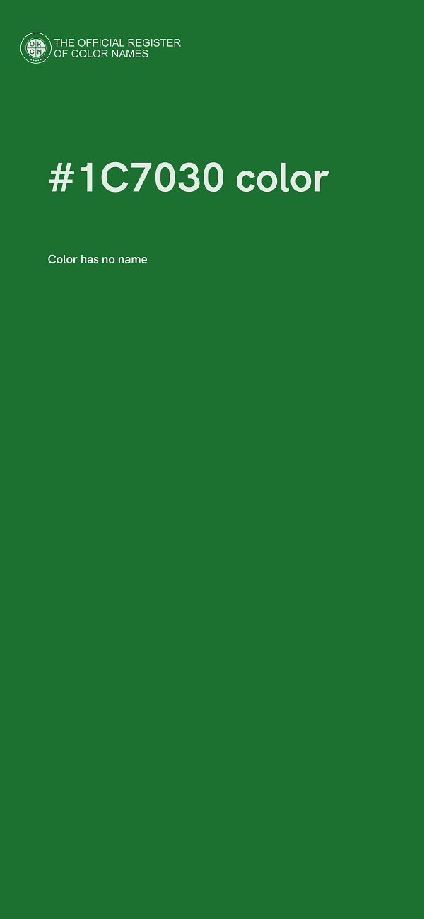 #1C7030 color image