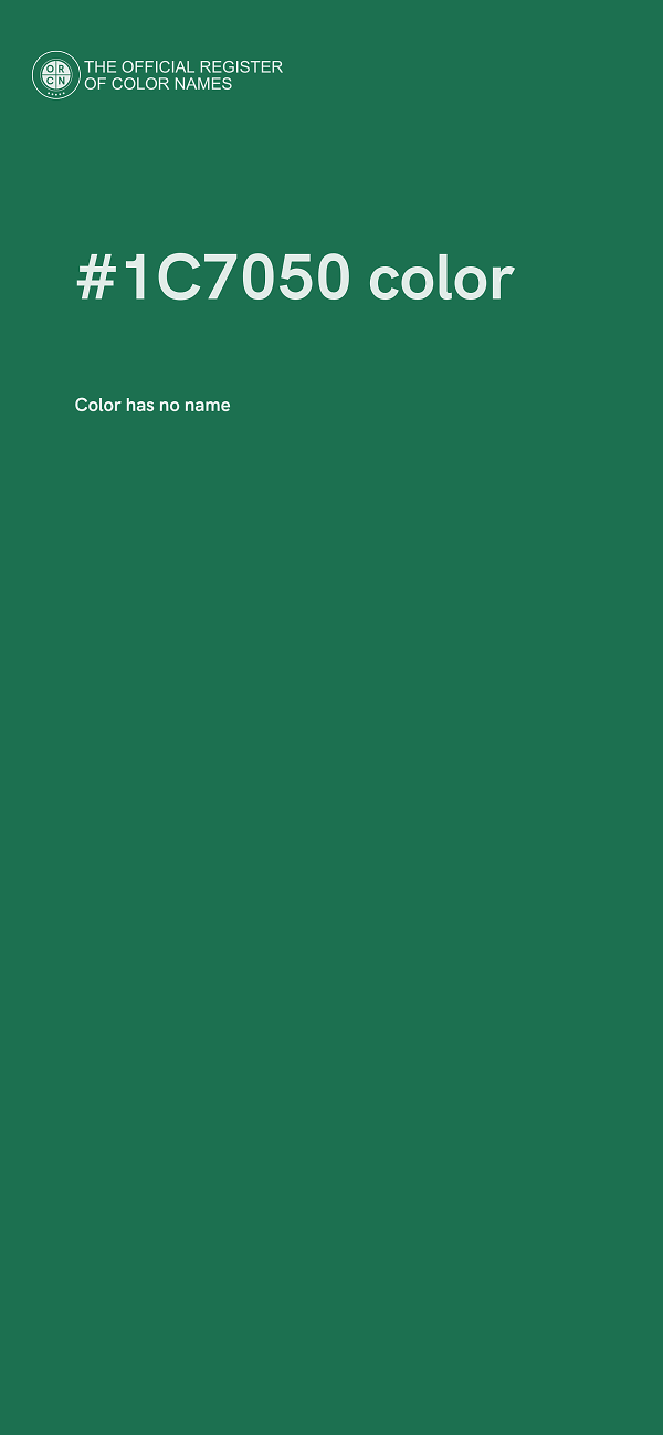 #1C7050 color image