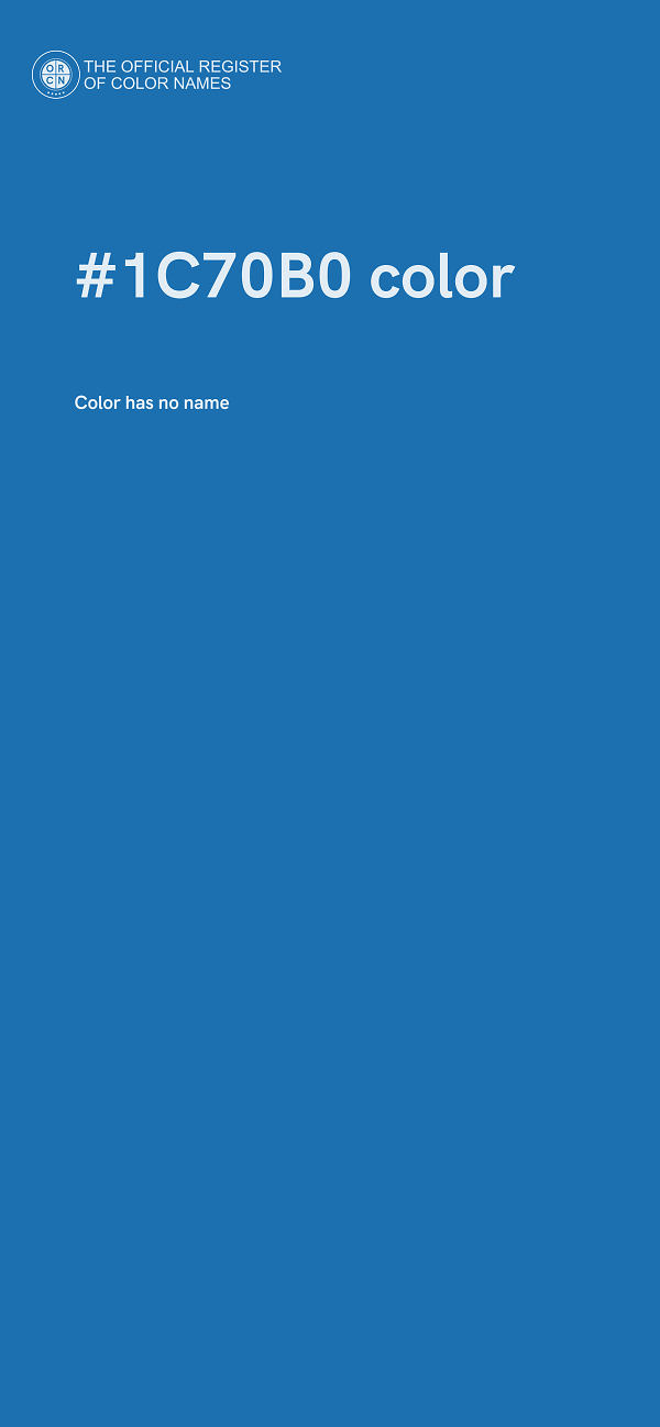 #1C70B0 color image