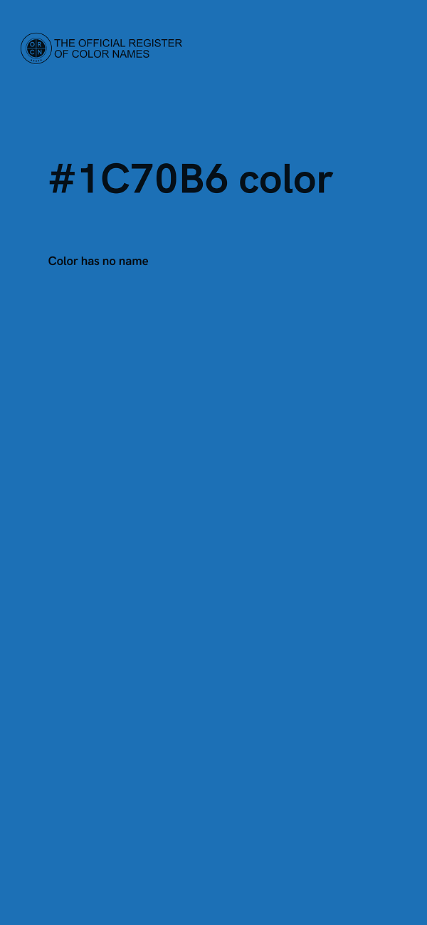 #1C70B6 color image