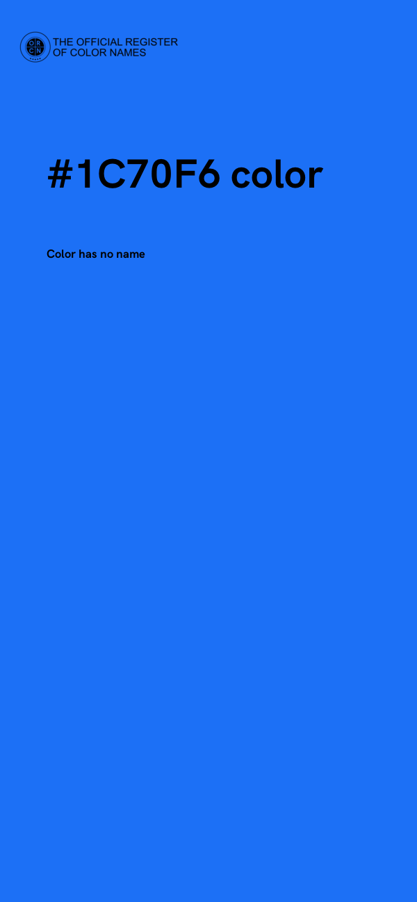 #1C70F6 color image