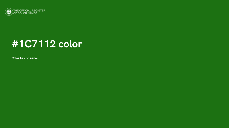 #1C7112 color image