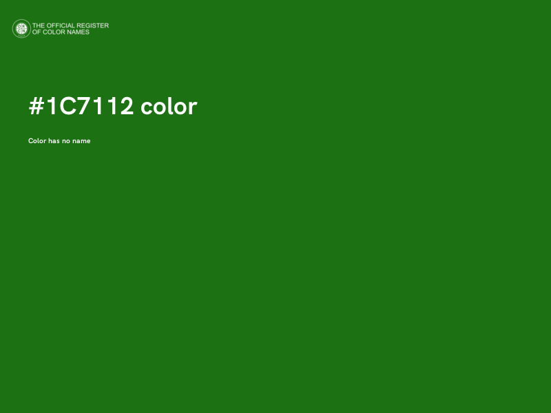 #1C7112 color image