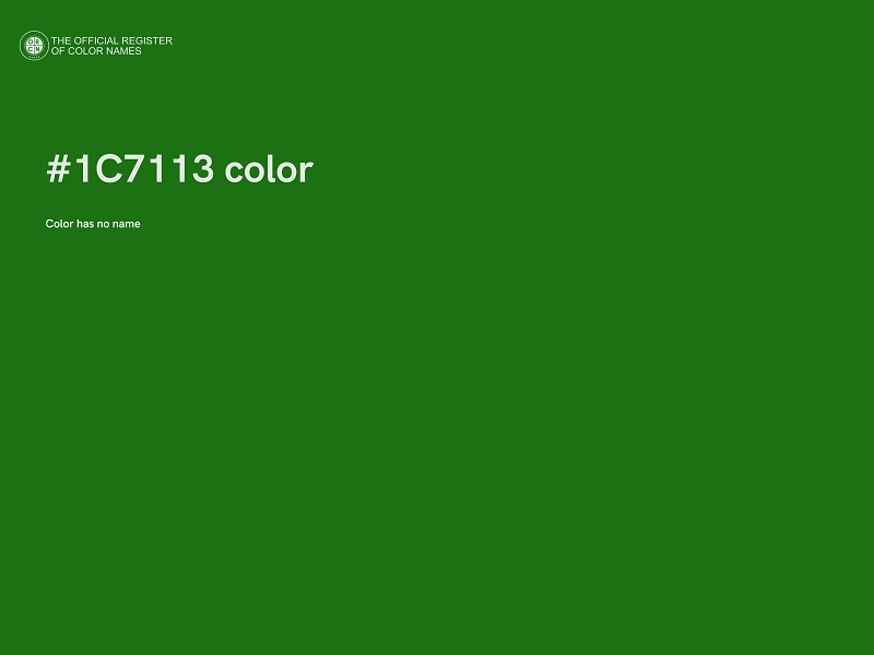 #1C7113 color image