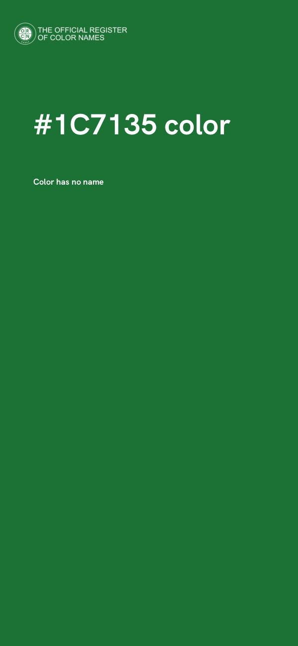 #1C7135 color image