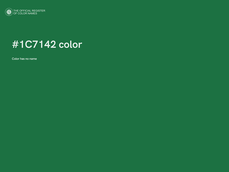 #1C7142 color image
