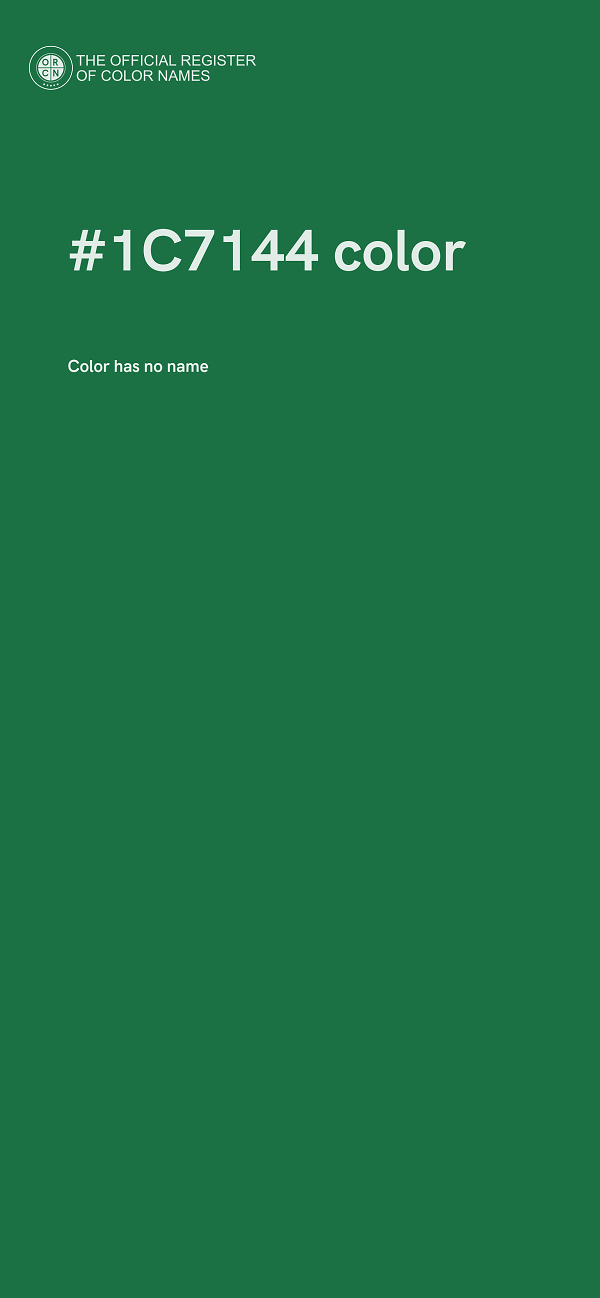 #1C7144 color image