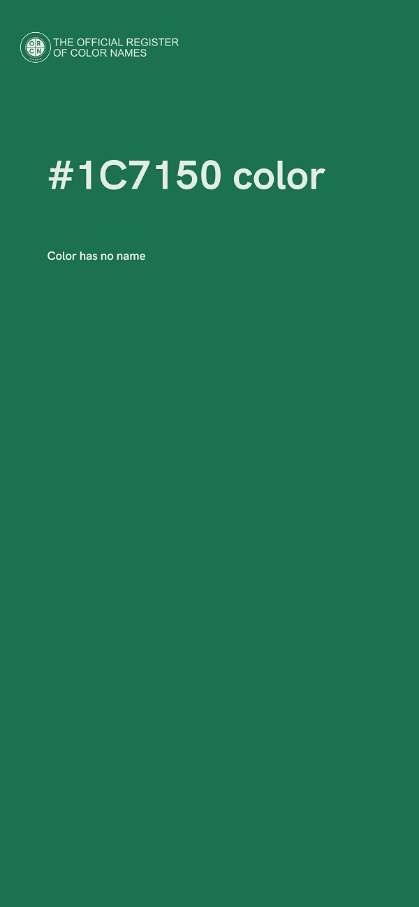 #1C7150 color image