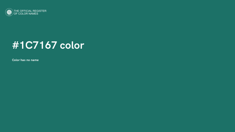 #1C7167 color image