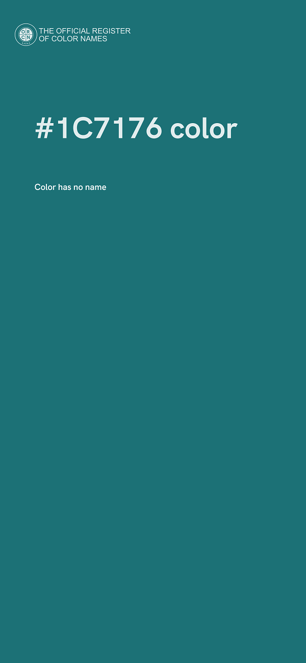 #1C7176 color image