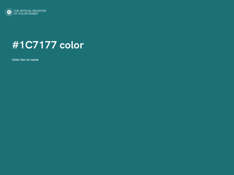 #1C7177 color image