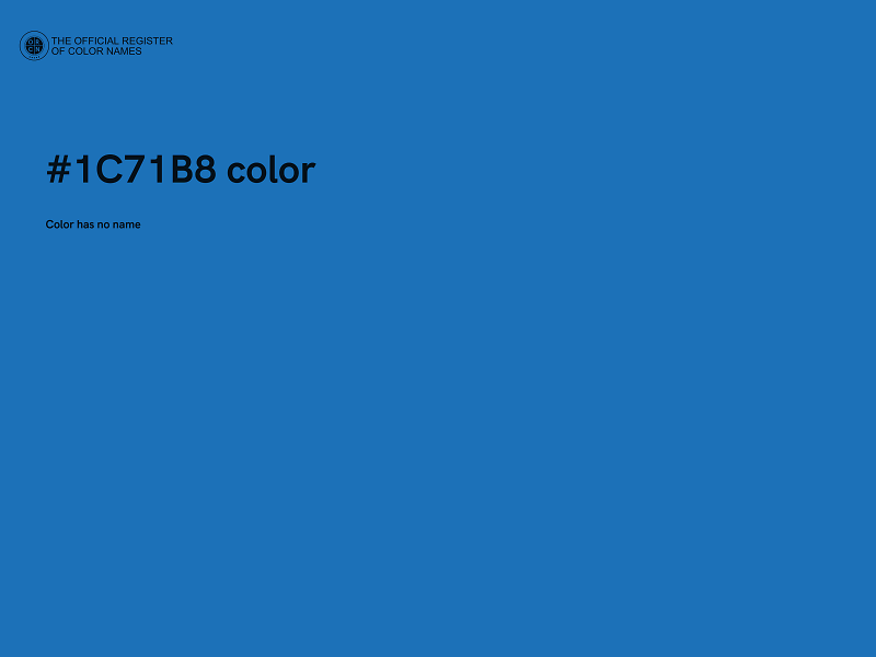 #1C71B8 color image