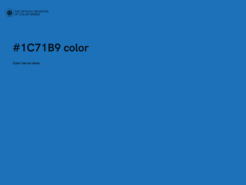 #1C71B9 color image