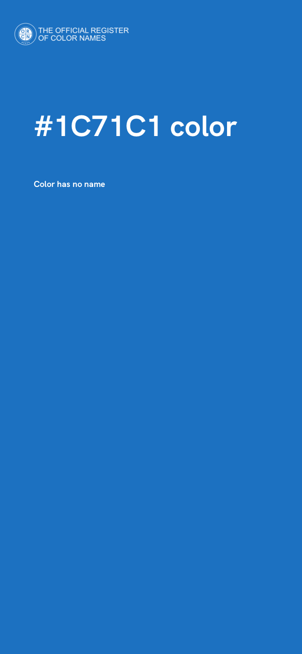 #1C71C1 color image