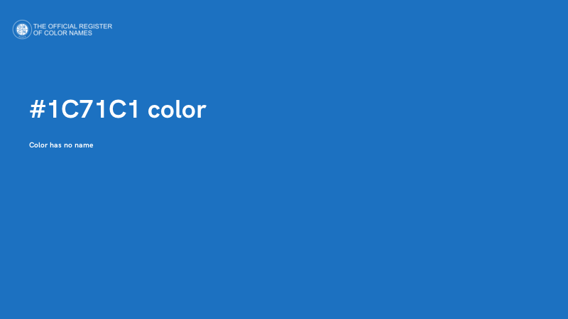 #1C71C1 color image