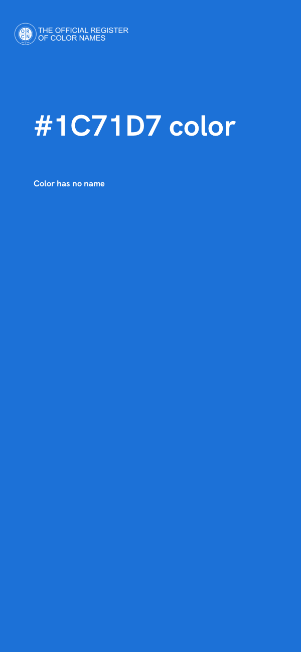 #1C71D7 color image