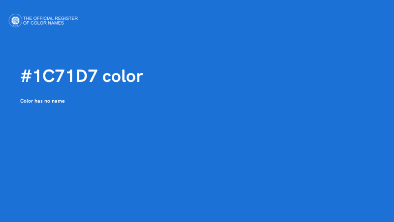 #1C71D7 color image