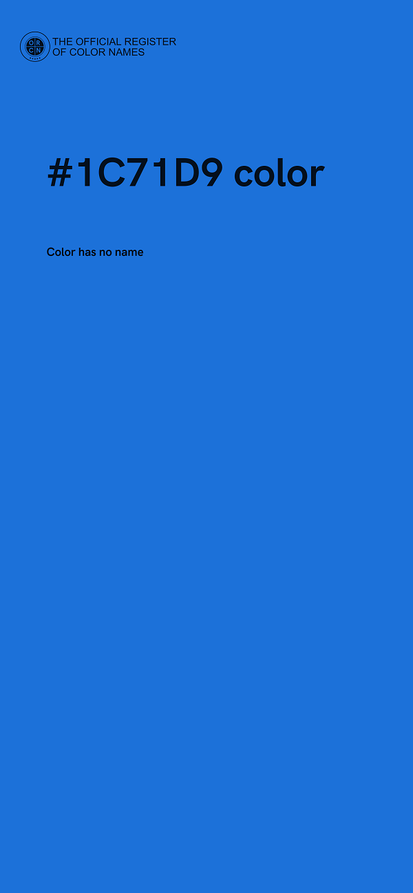 #1C71D9 color image