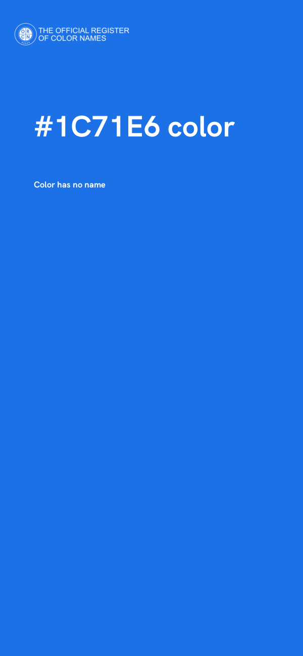#1C71E6 color image