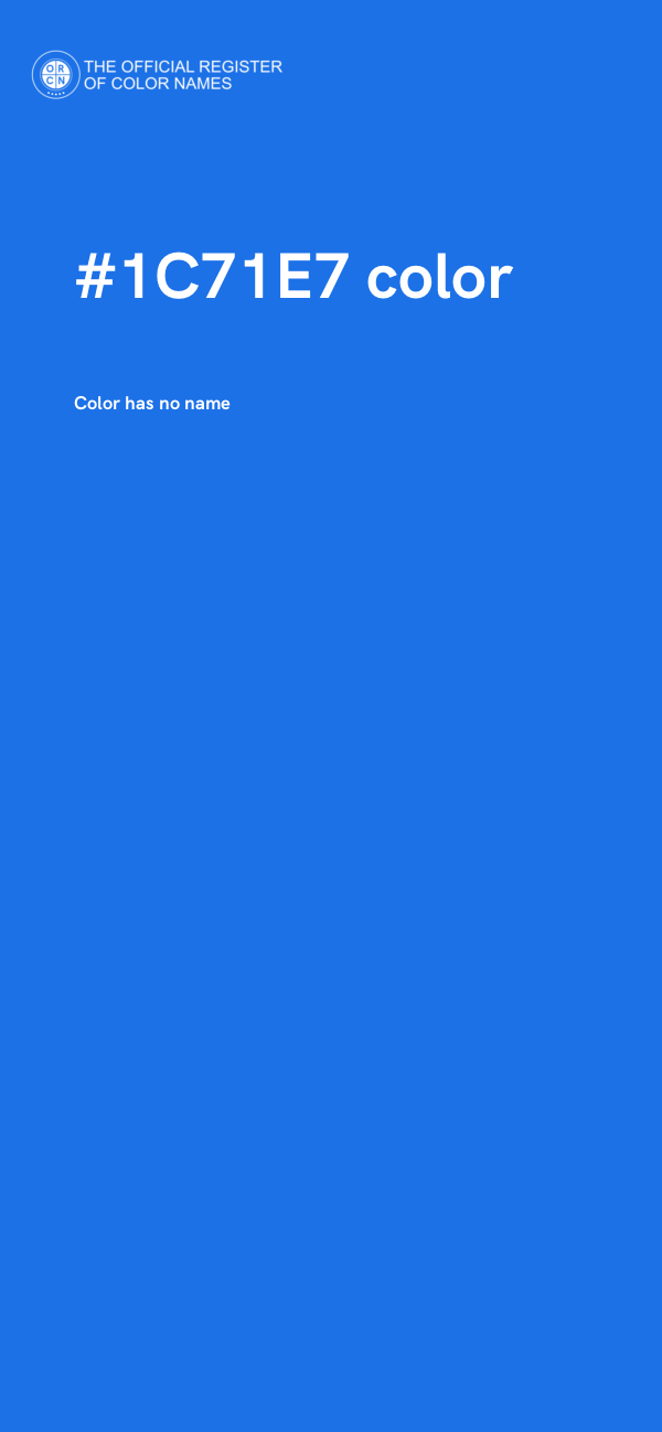 #1C71E7 color image