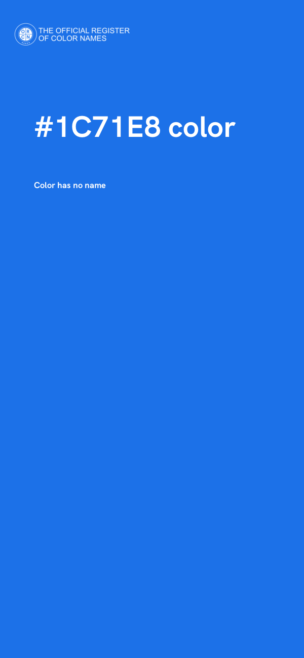 #1C71E8 color image