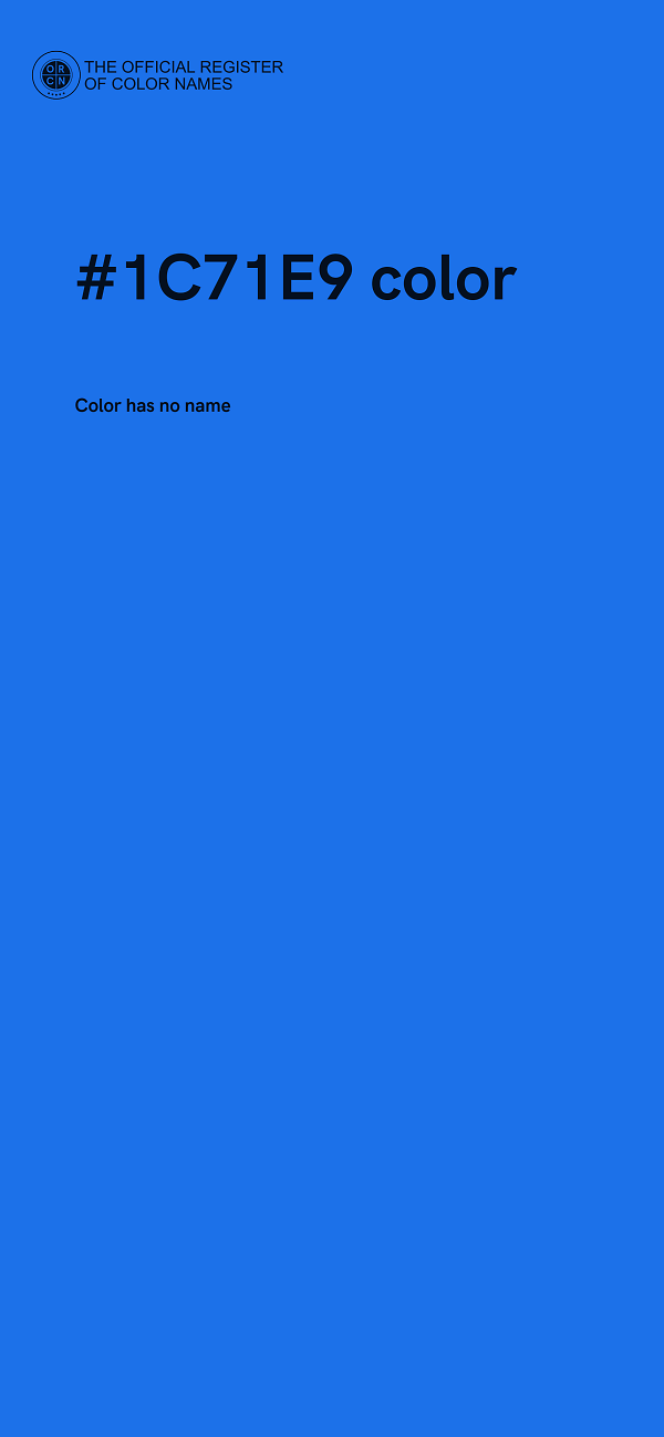 #1C71E9 color image