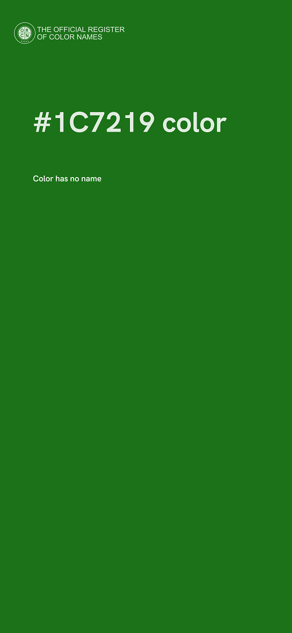 #1C7219 color image