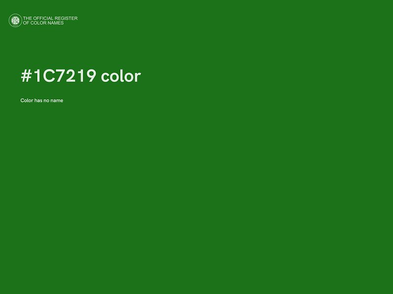 #1C7219 color image