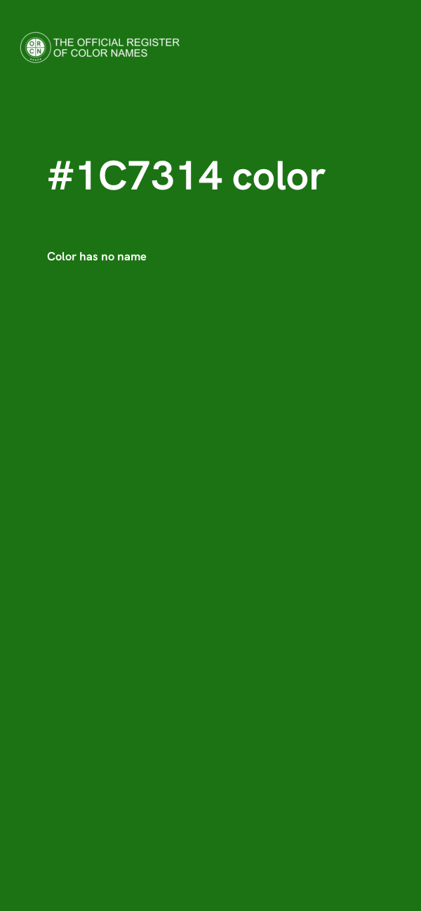 #1C7314 color image