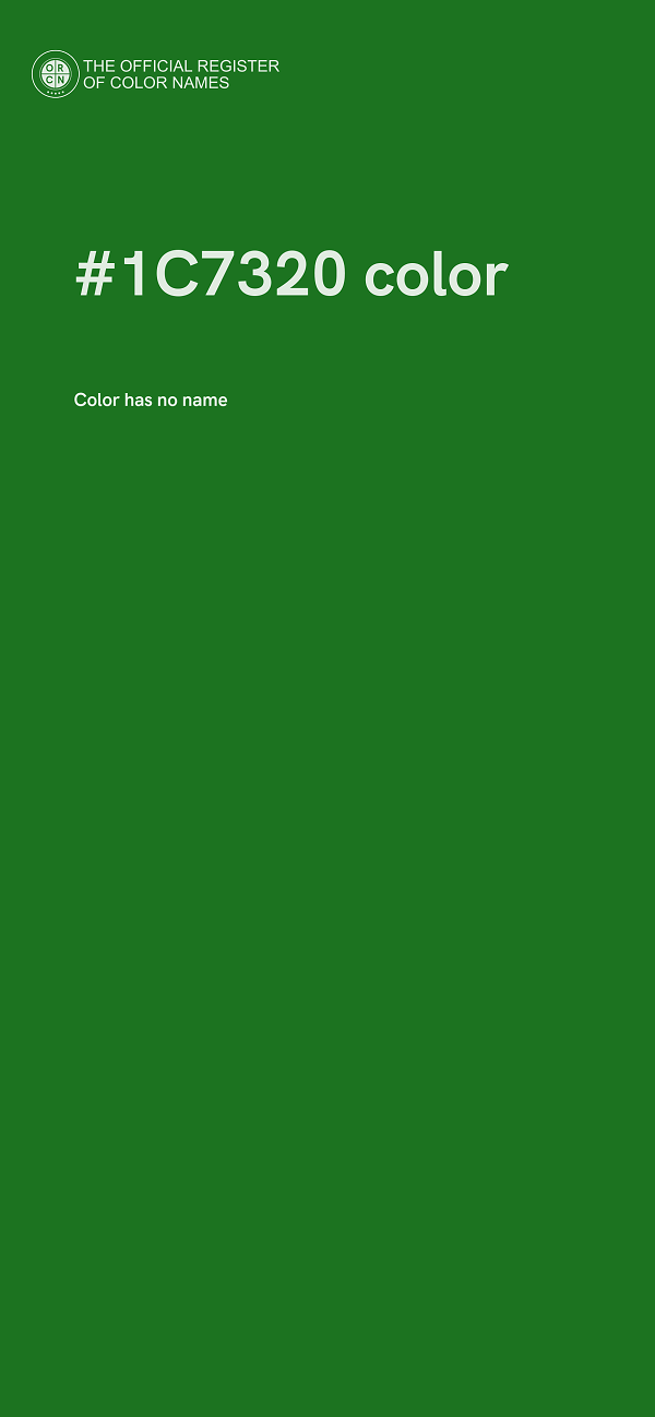 #1C7320 color image