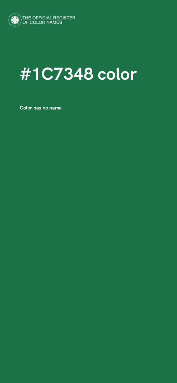 #1C7348 color image