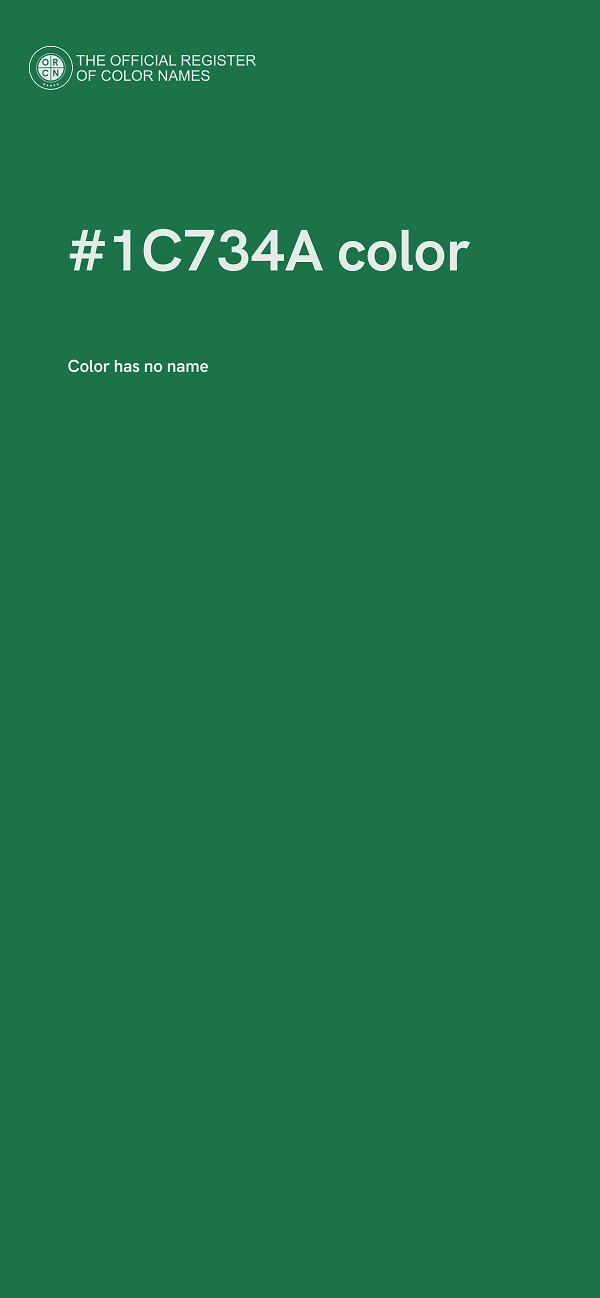 #1C734A color image